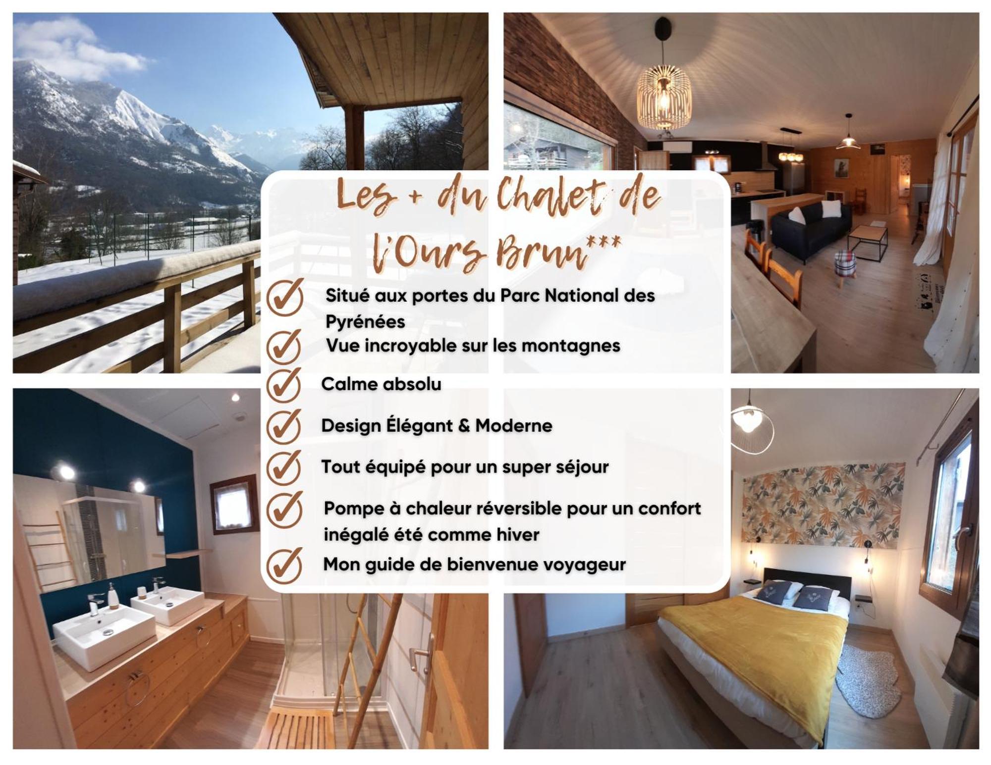 Chalet de l'Ours Brun, gîte 3 étoiles Gere-Belesten Exterior foto